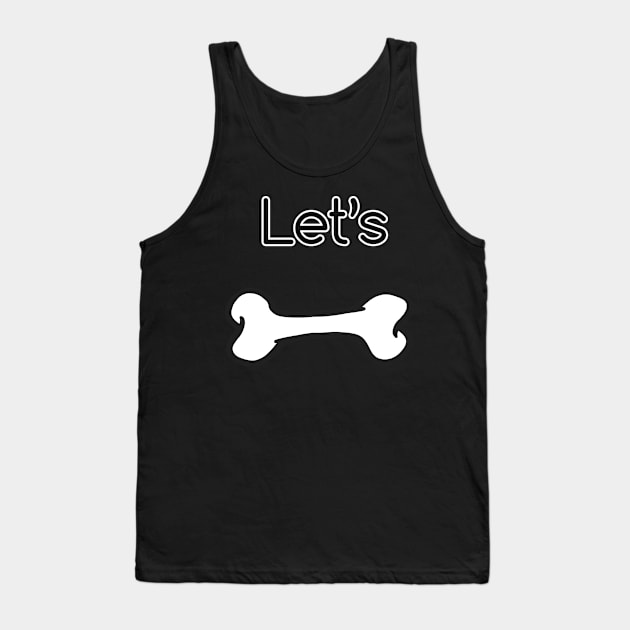 Bone Tank Top by Clown